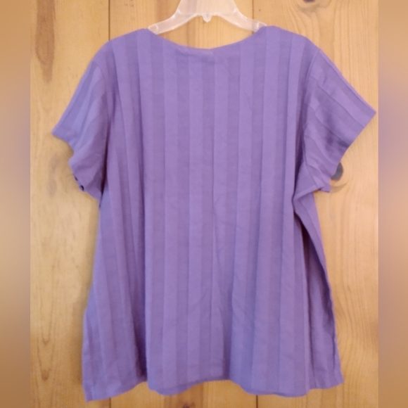 Denim&Co Ribbed Knit Top - Picture 2 of 6